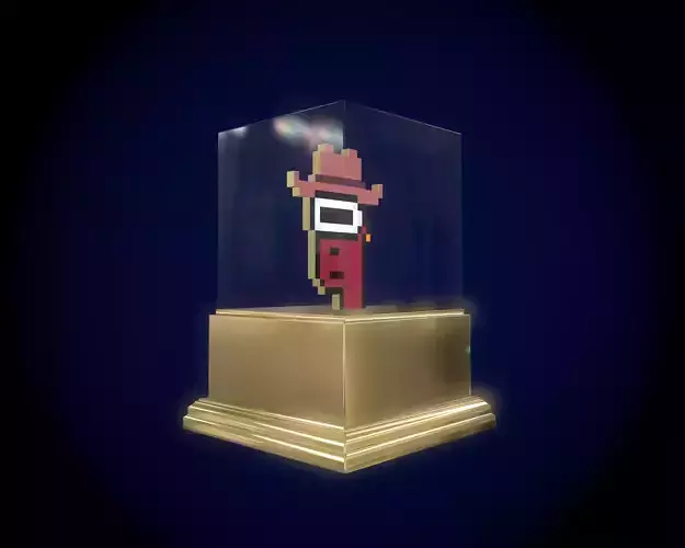Gold punk Low-poly 3D model
