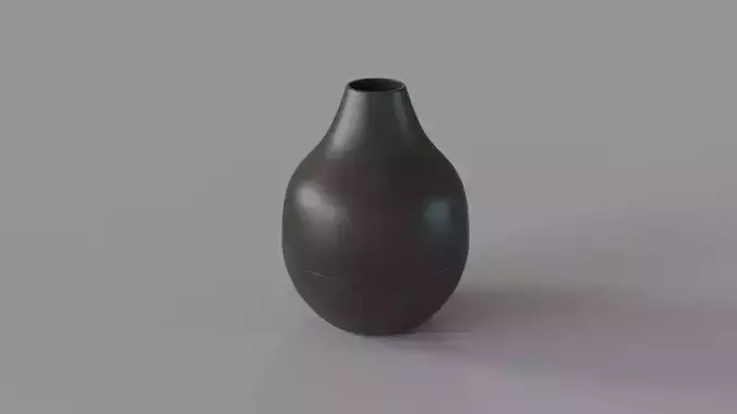 Bringham Large Metal Vase 3D model