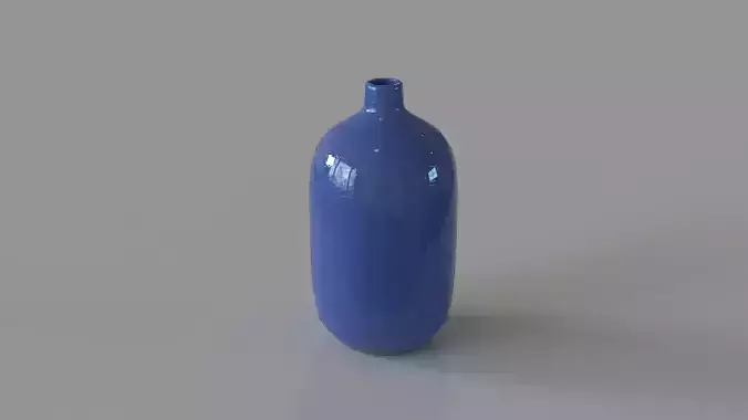 Perry Tall Blue Vase 3D model