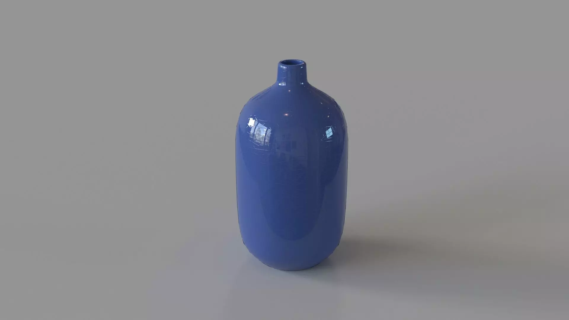 Perry Tall Blue Vase 3D model_0