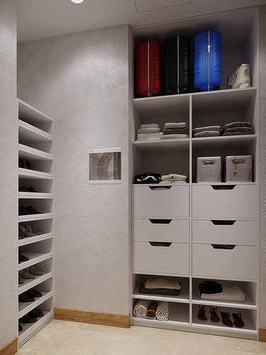 3d model of a wardrobe scene ready for rendering 3D model