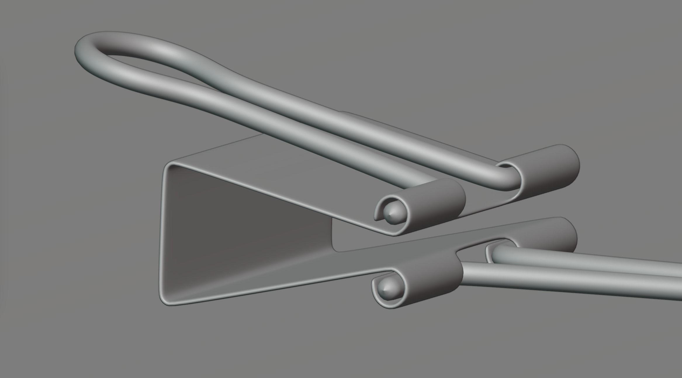 Stationery clip 3D model_4