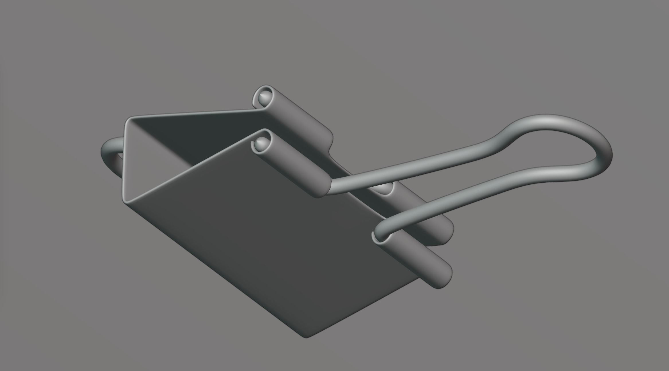 Stationery clip 3D model_5