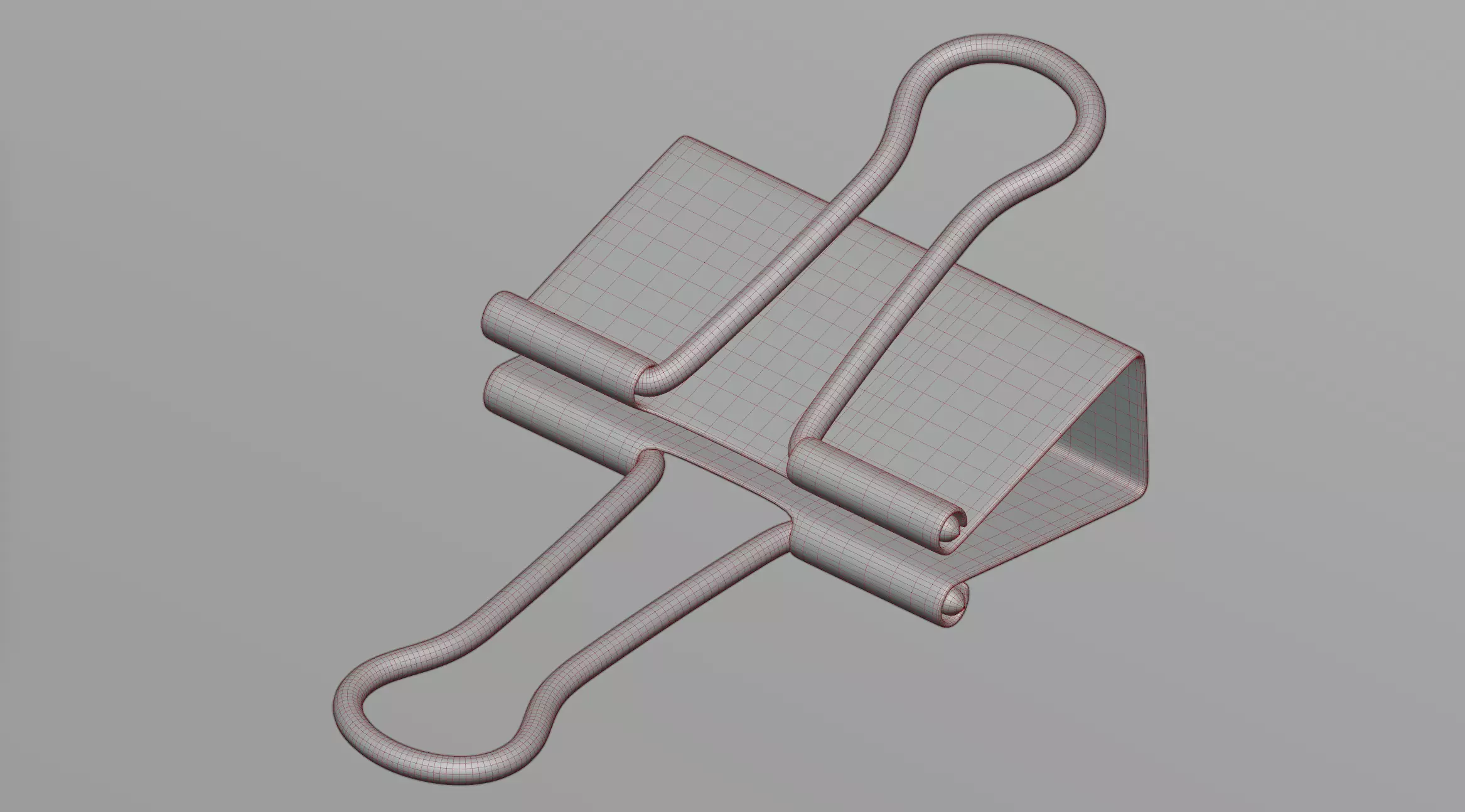 Stationery clip 3D model_0