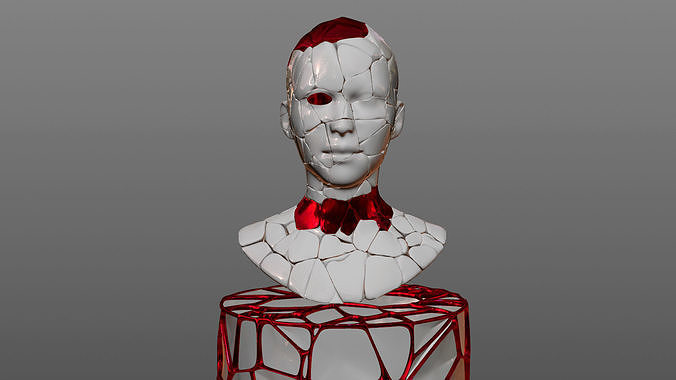Crack Statue Sculptures 3D print model