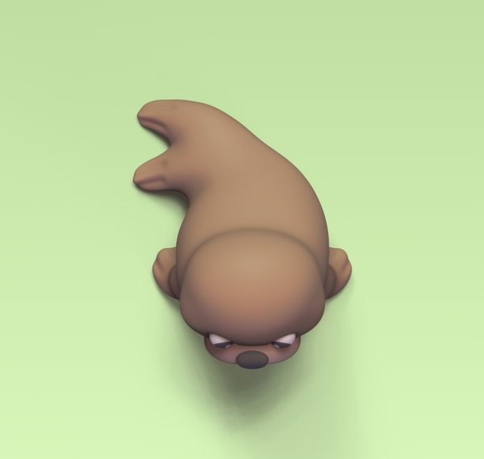 Cute Walrus 3D print model_3