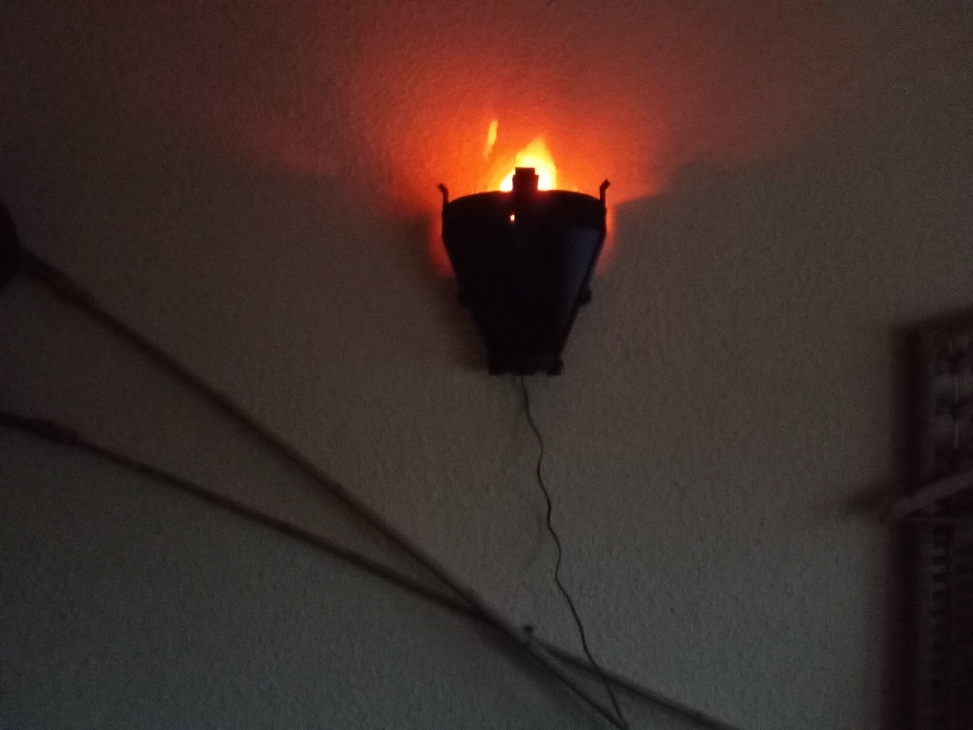 Gothik torch lamp 3D print model_12