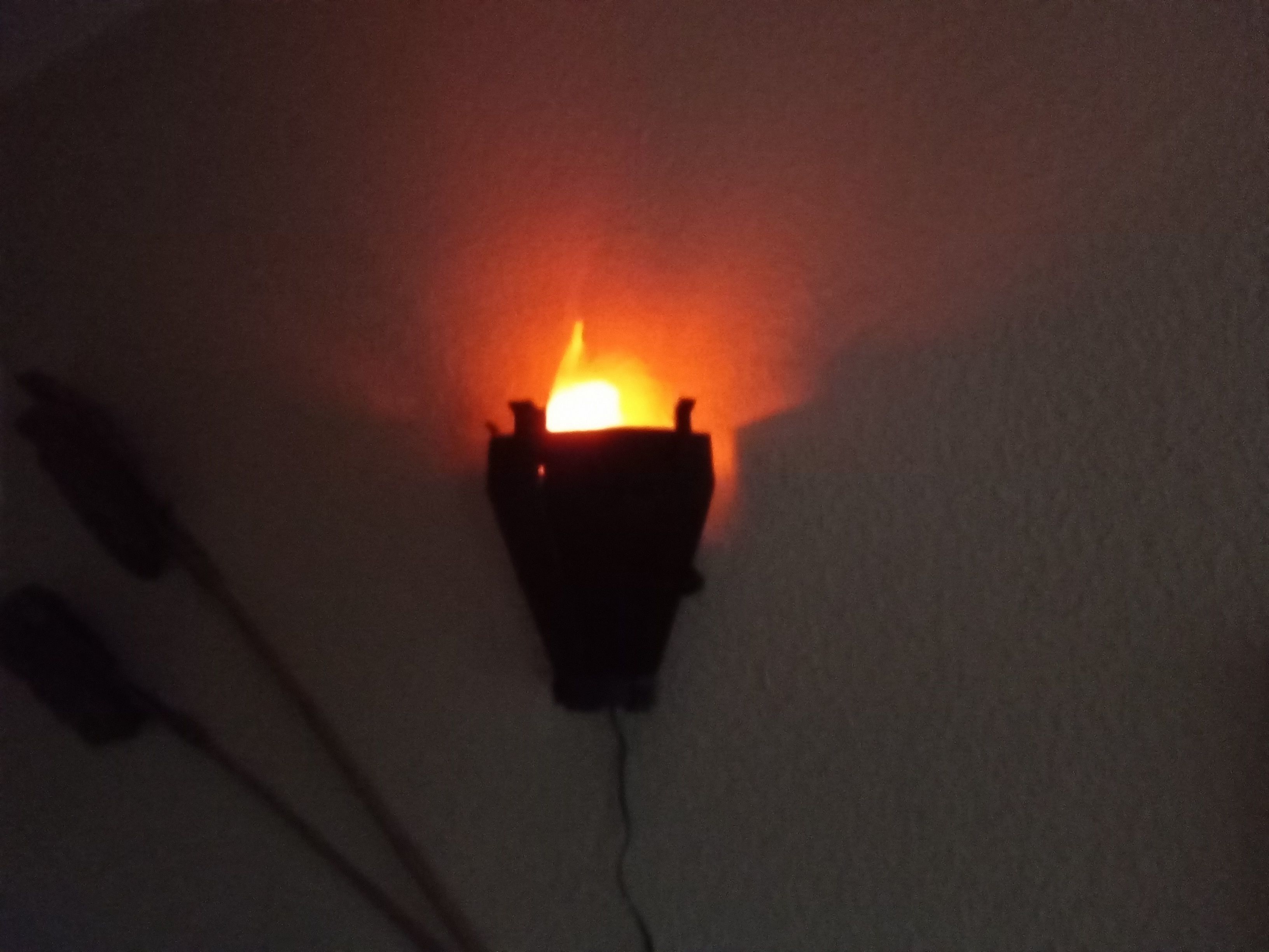 Gothik torch lamp 3D print model_5