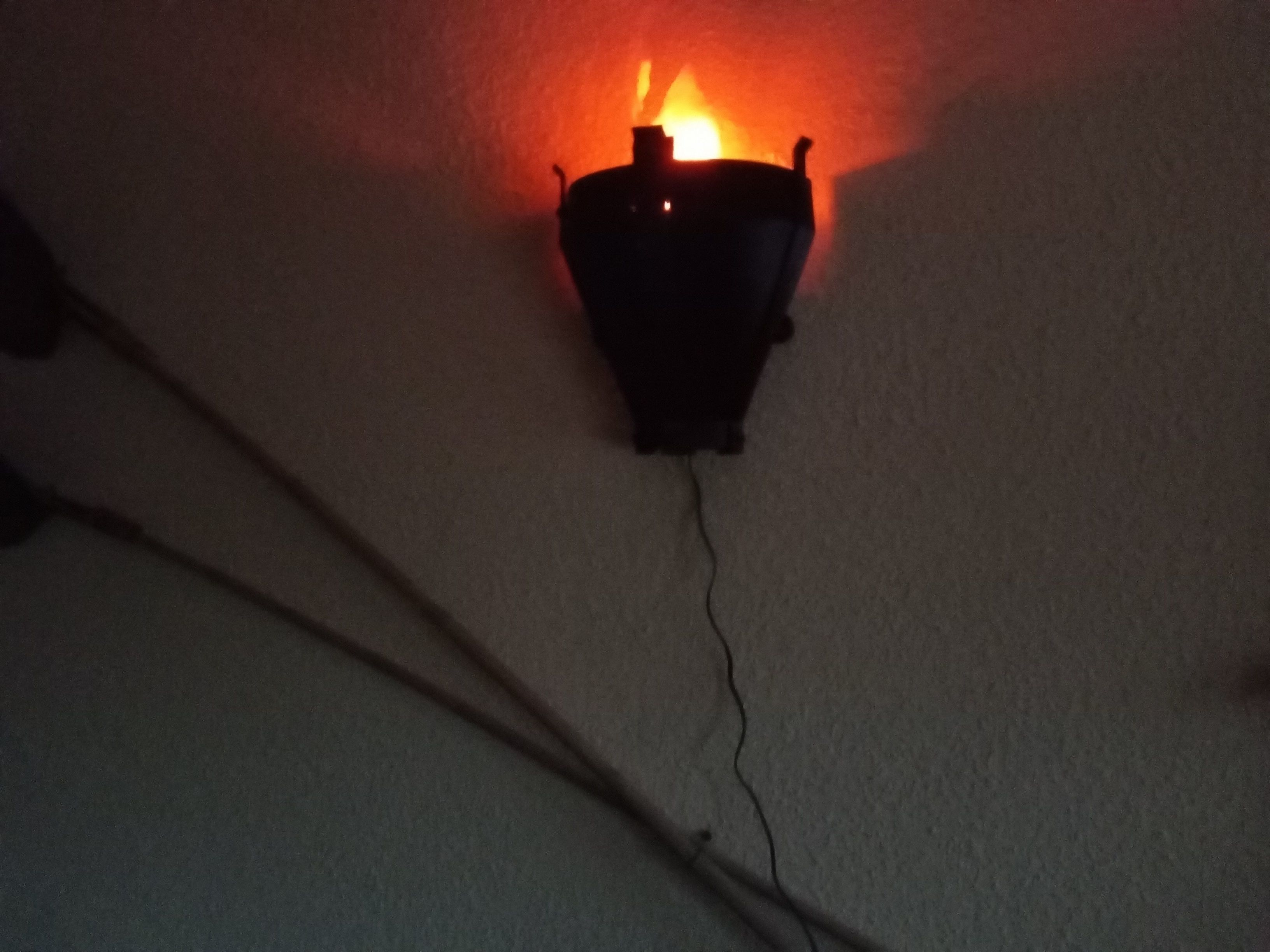 Gothik torch lamp 3D print model_13