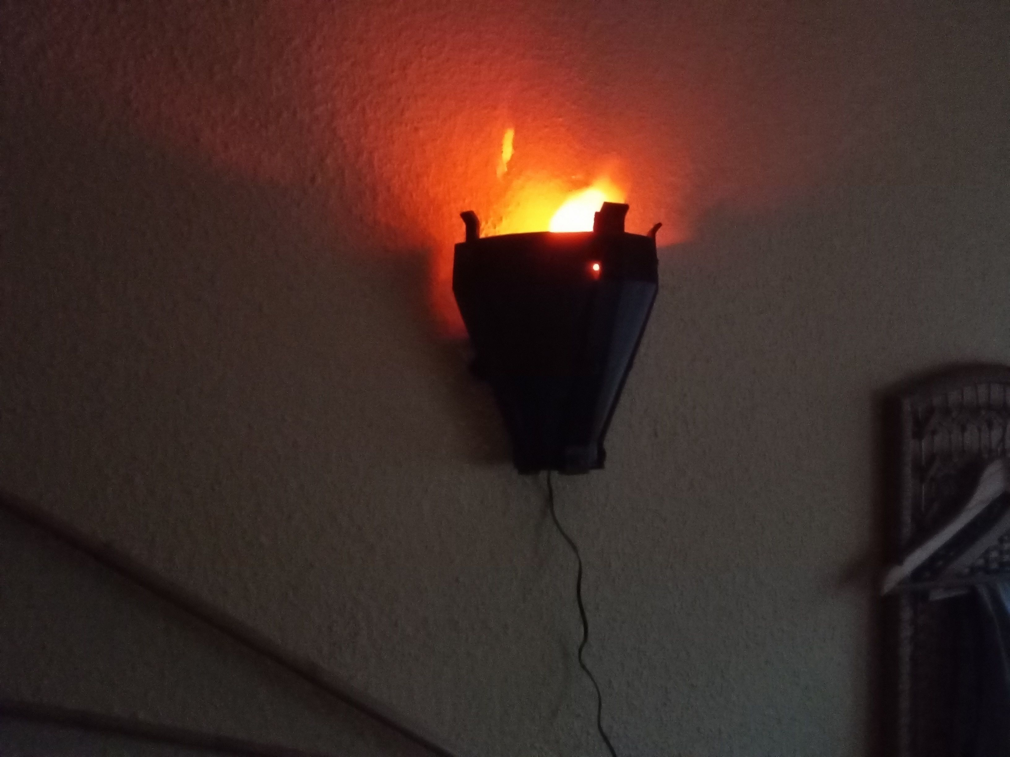 Gothik torch lamp 3D print model_14