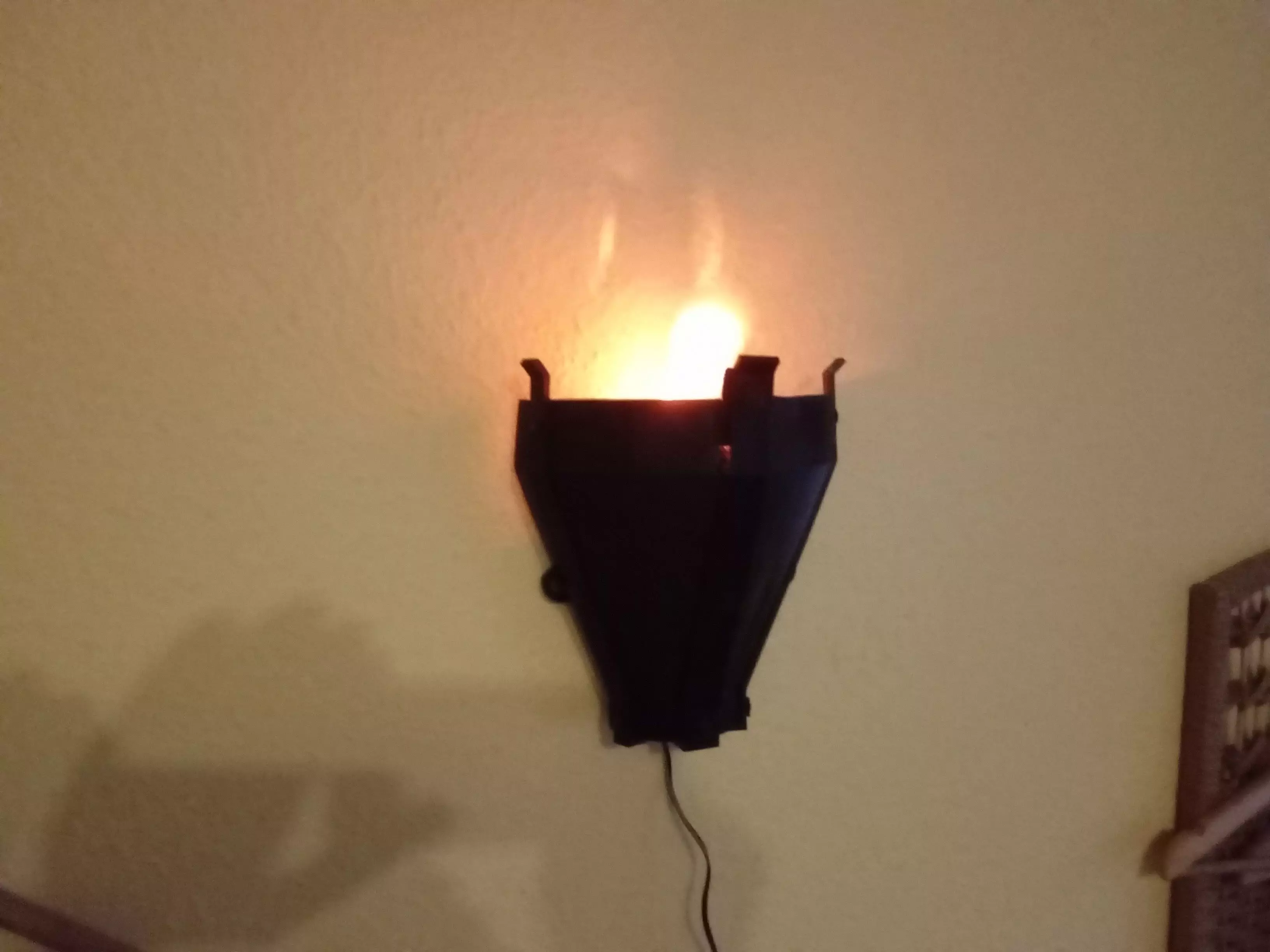 Gothik torch lamp 3D print model_0