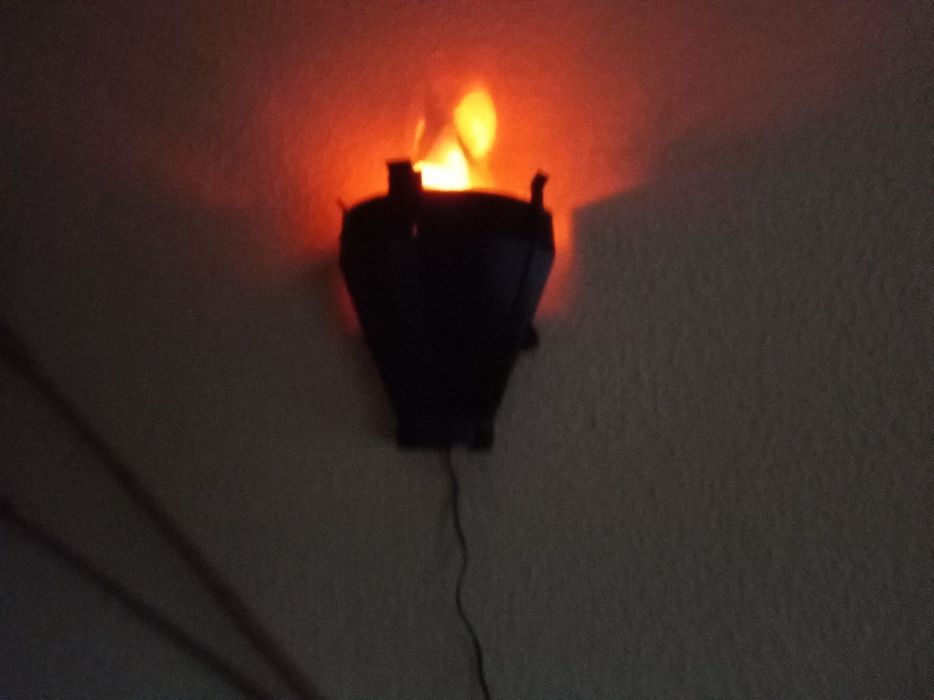 Gothik torch lamp 3D print model_8