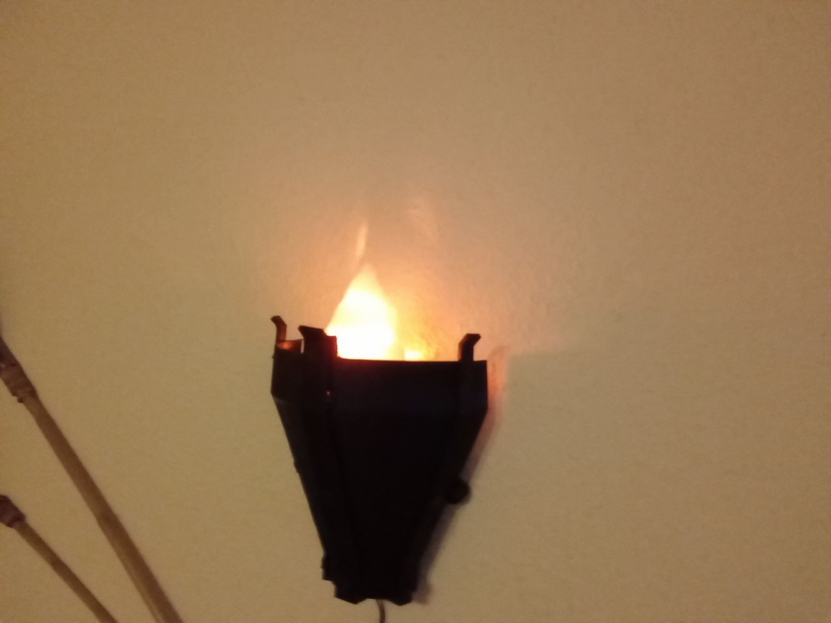 Gothik torch lamp 3D print model_19