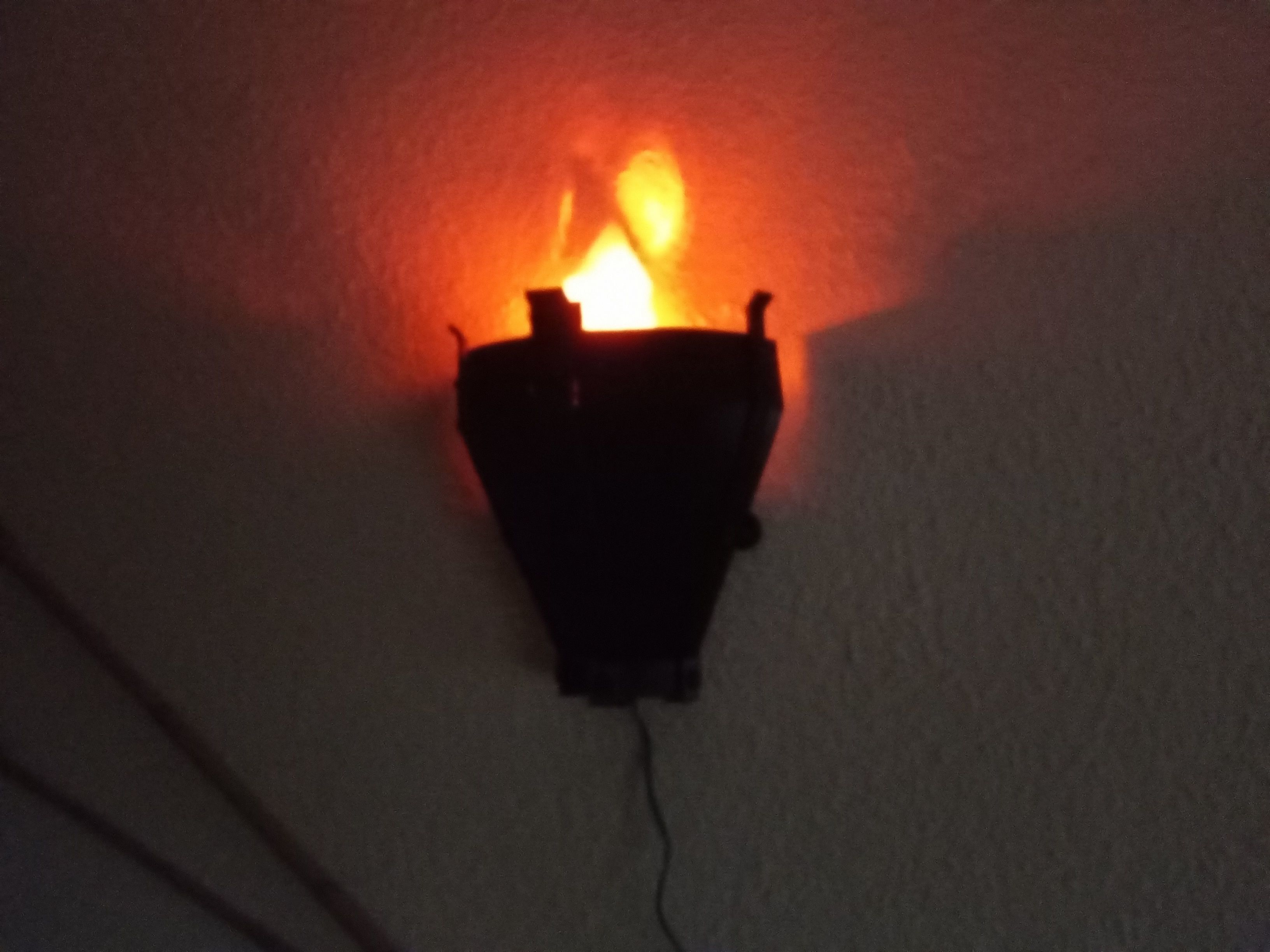 Gothik torch lamp 3D print model_4