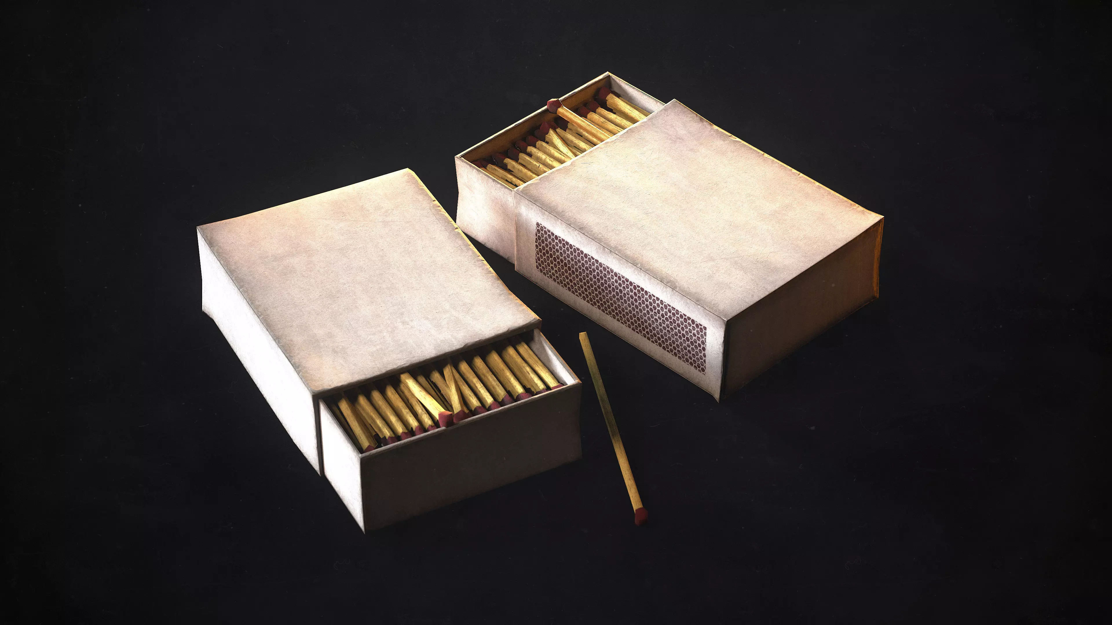 Match Box and Match - PBR Game Ready Low-poly 3D model