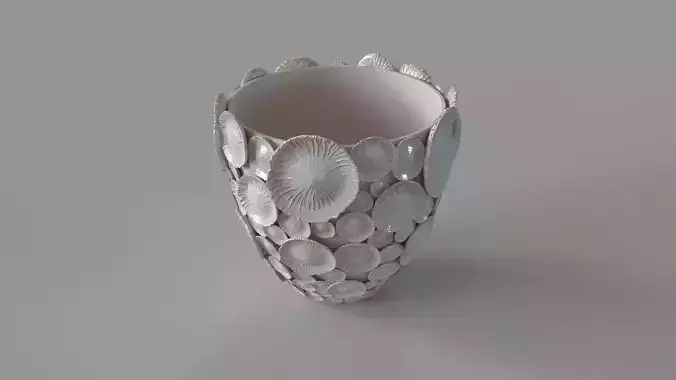 Siren Floral Vessel White
