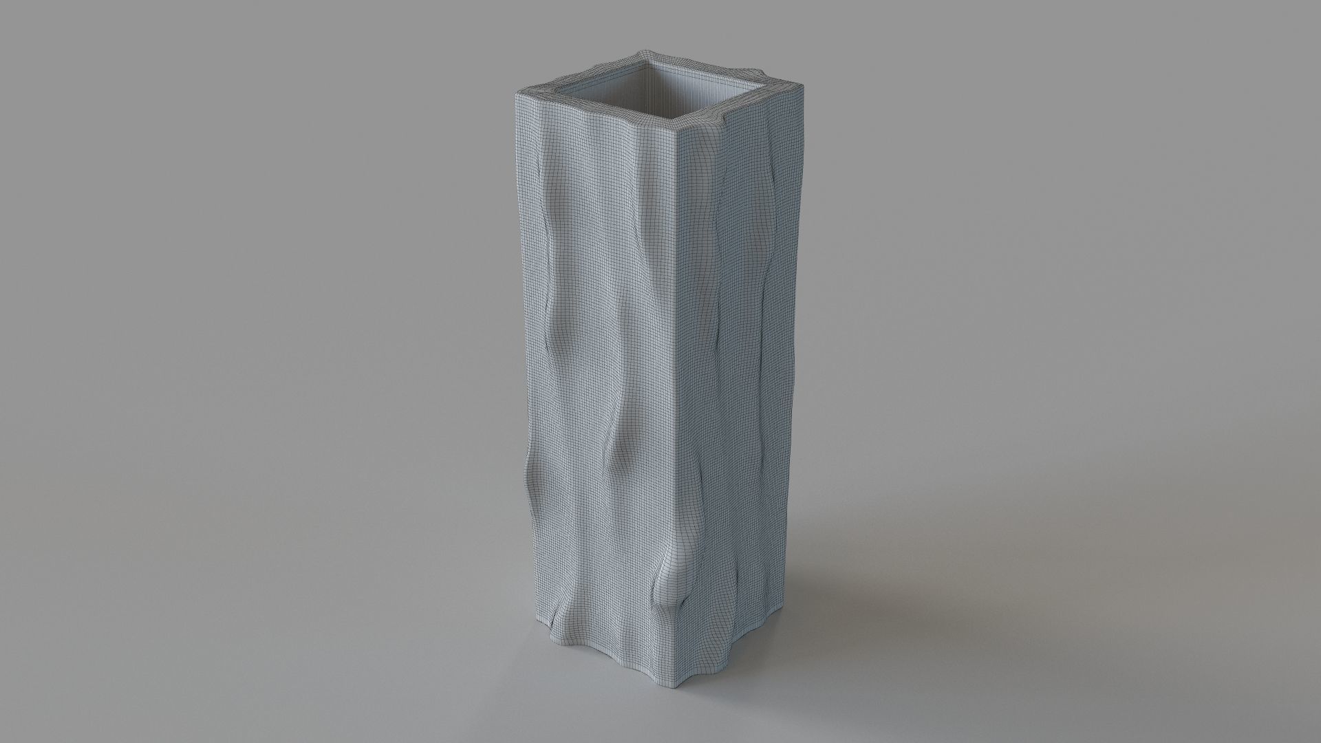 Hughes Large Midcentury VaseMauve 3D model_1