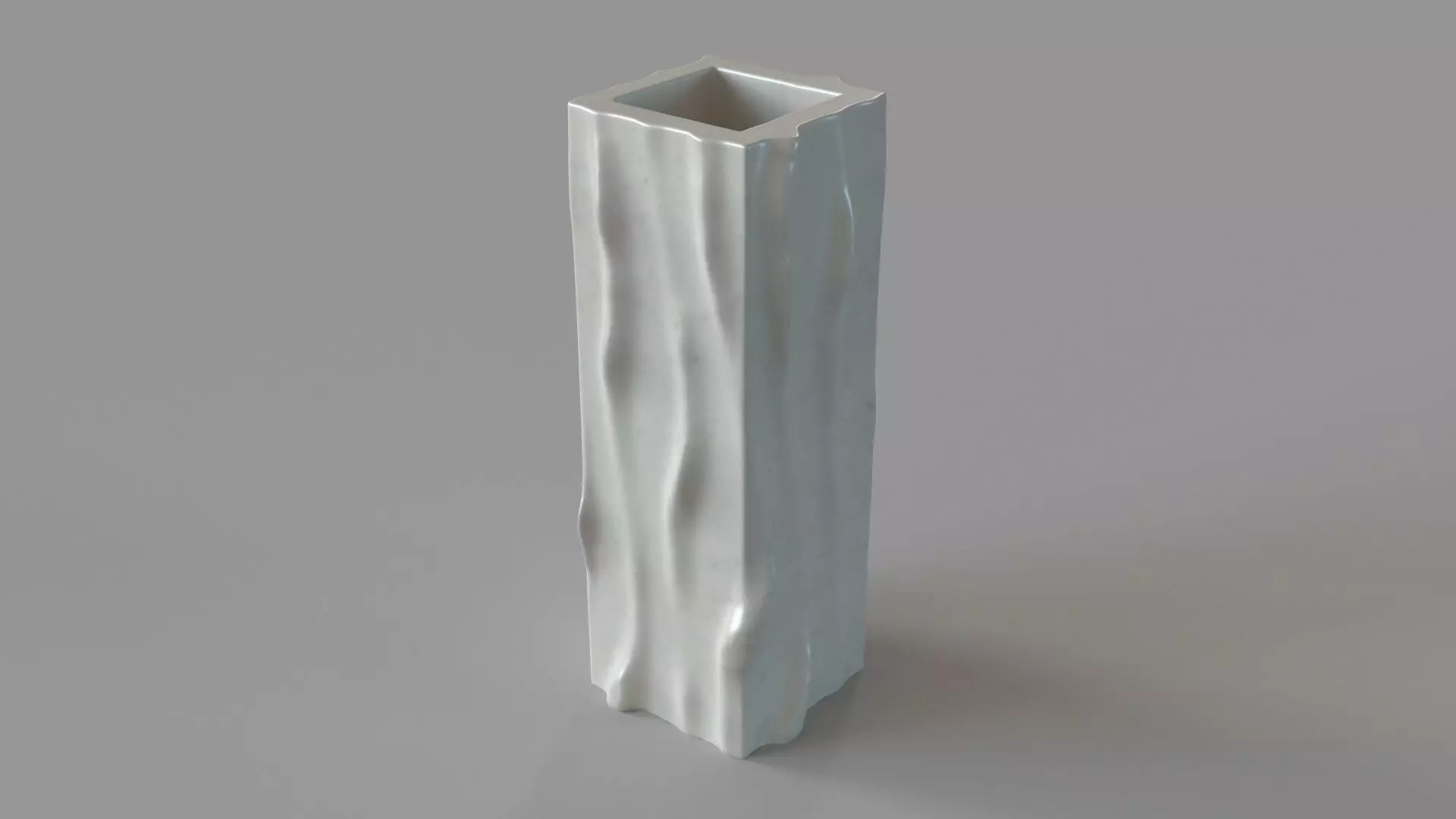 Hughes Large Midcentury VaseMauve 3D model_0