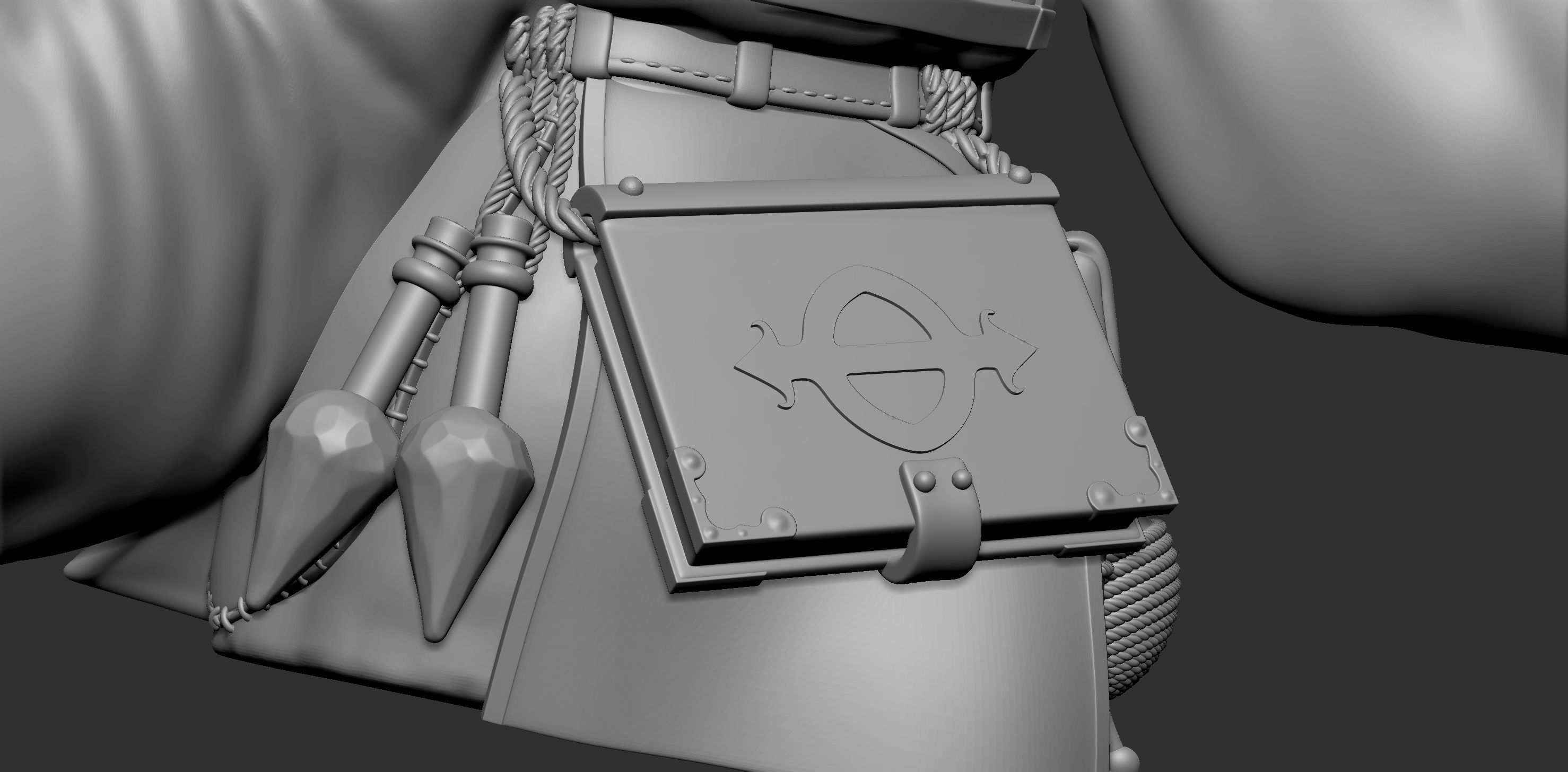 Wizard statue of holding staff Free 3D print model_19