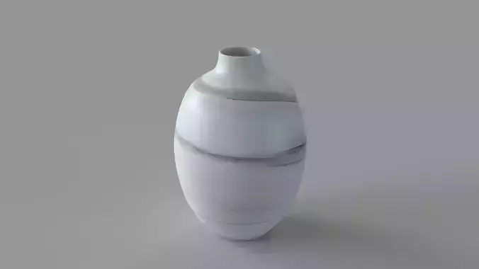 Moon Mist Vase White Cream