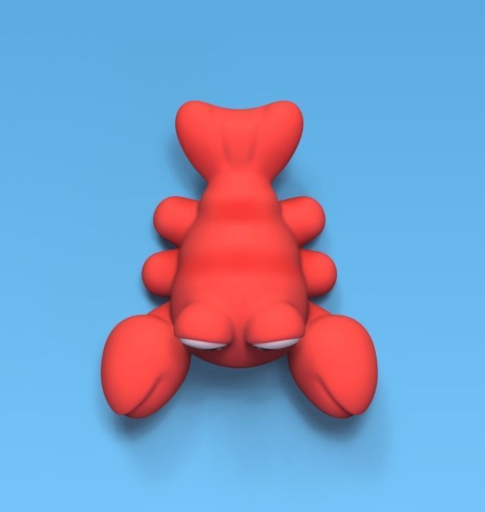 Cute Lobster 3D print model_3