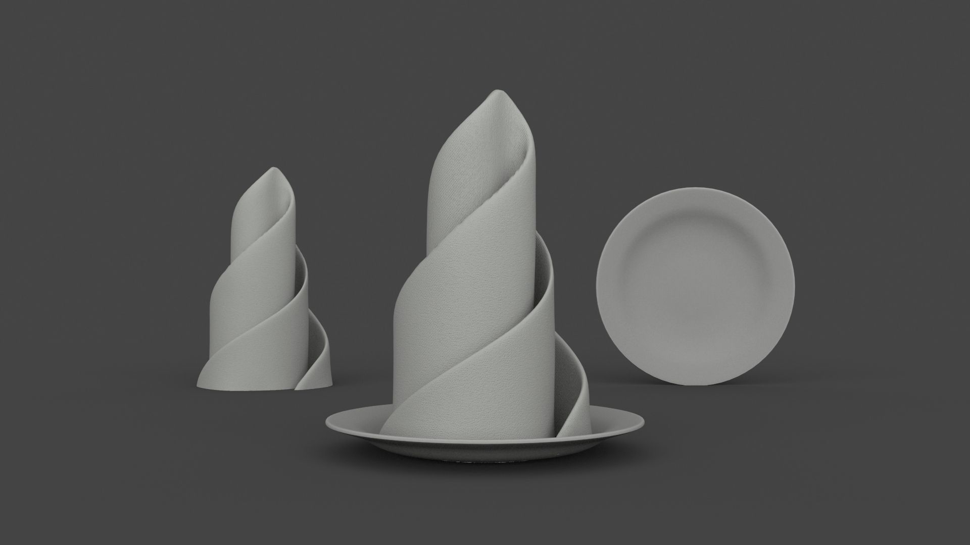 PROP-007 Napkin and plate 3D model_3