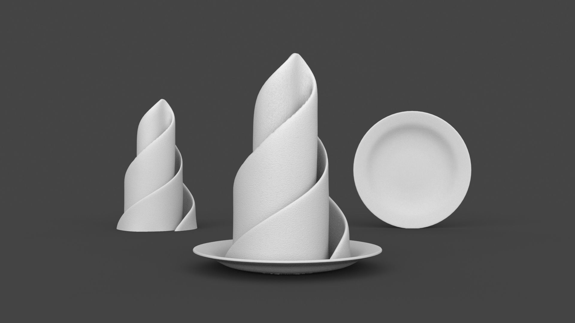 PROP-007 Napkin and plate 3D model_4