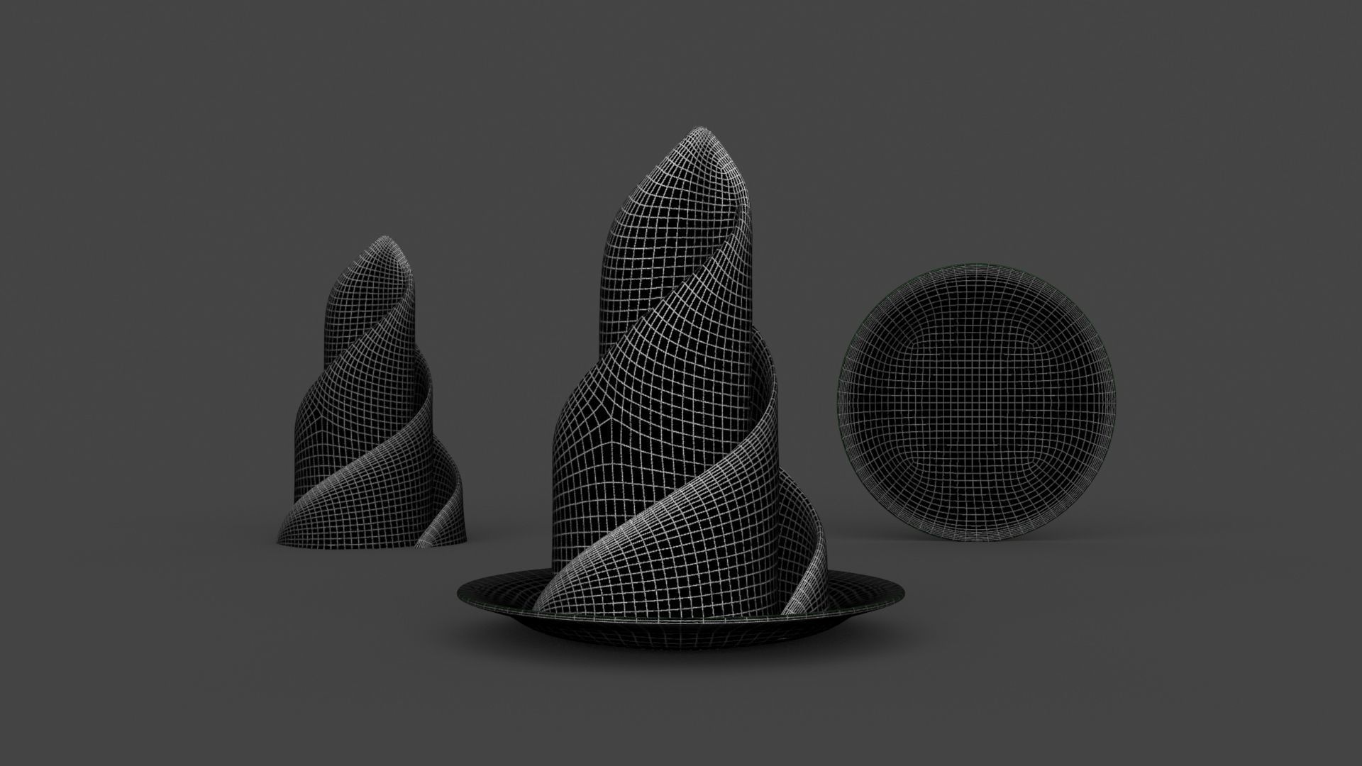 PROP-007 Napkin and plate 3D model_5