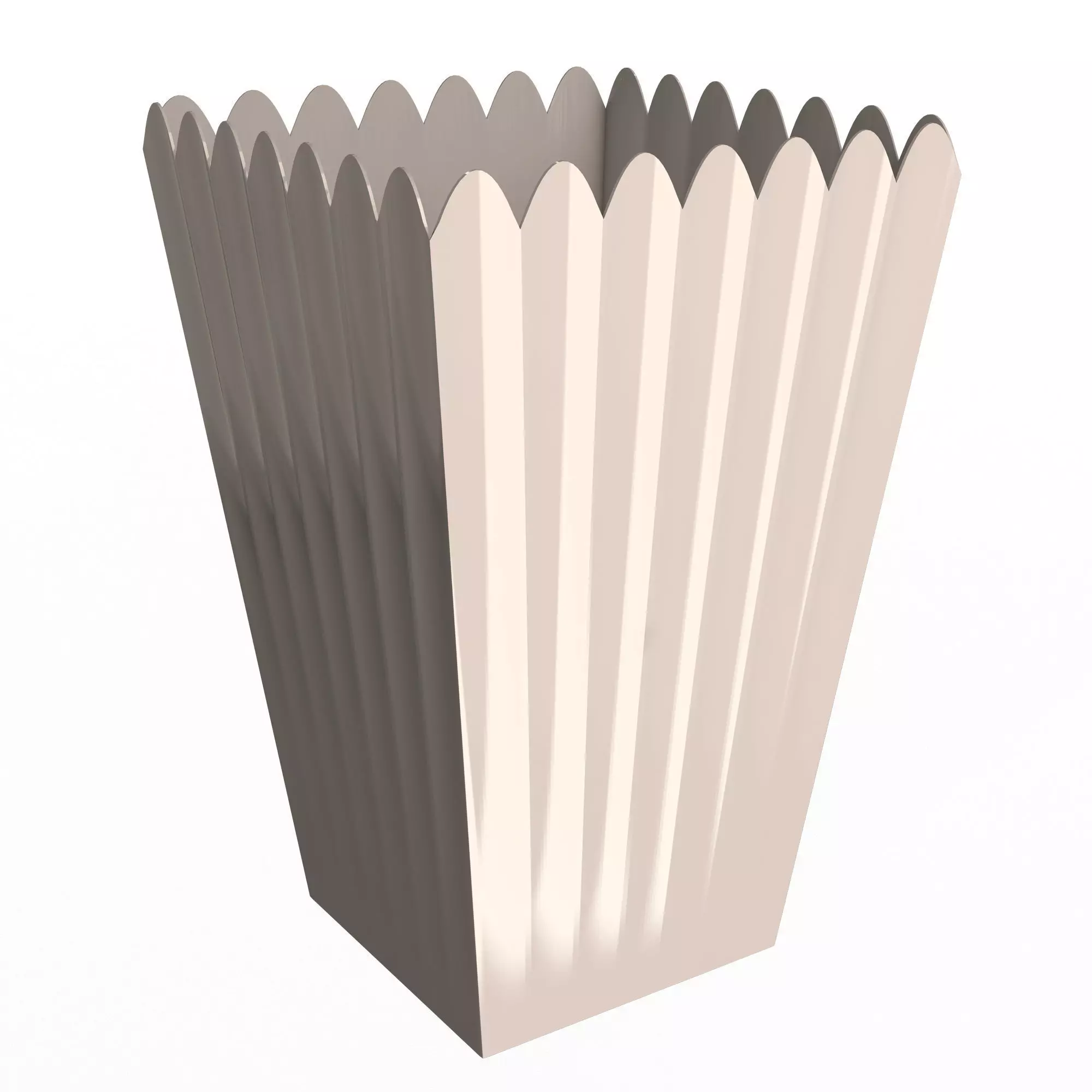 Popkorn Cup Free low-poly 3D model