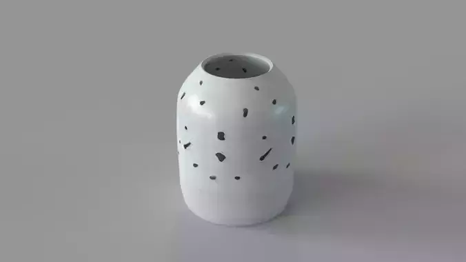 Yvie Mint Polka Dot Vase
