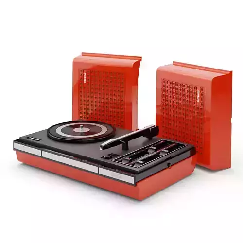 Portable Record Player 3D model