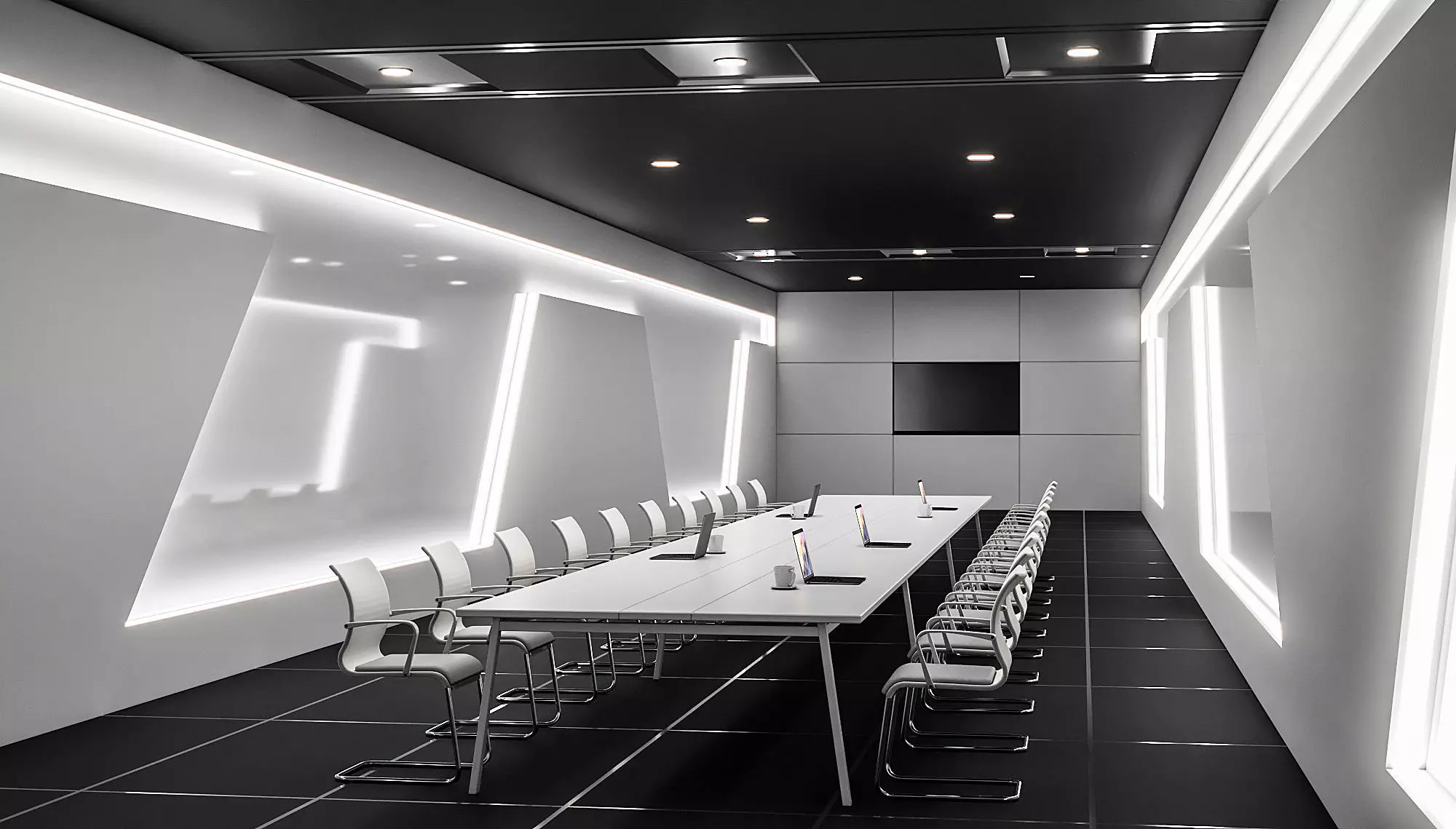 Modern Conference Room 3D model