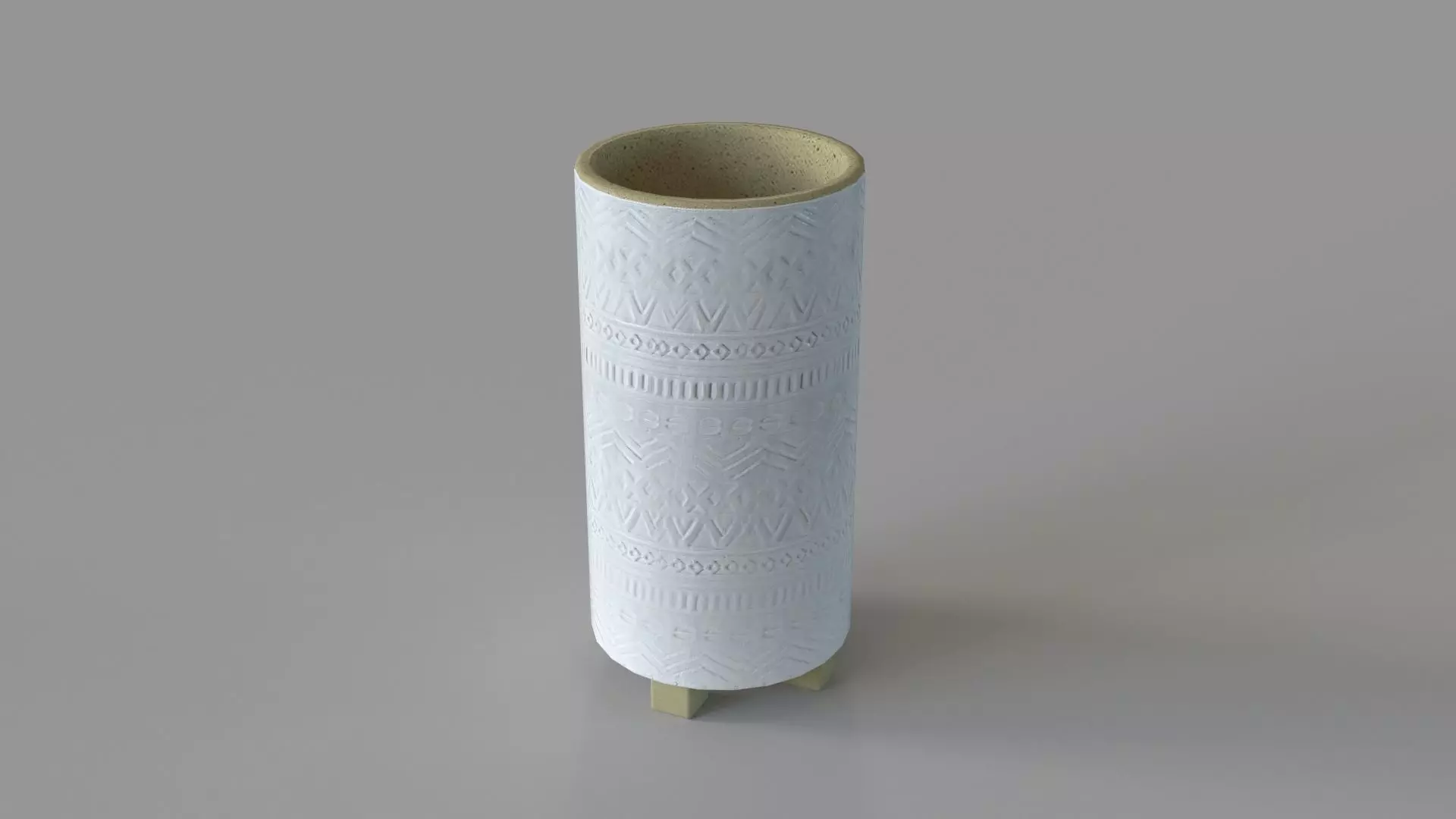 Roz Medium Footed Vase 3D model_0