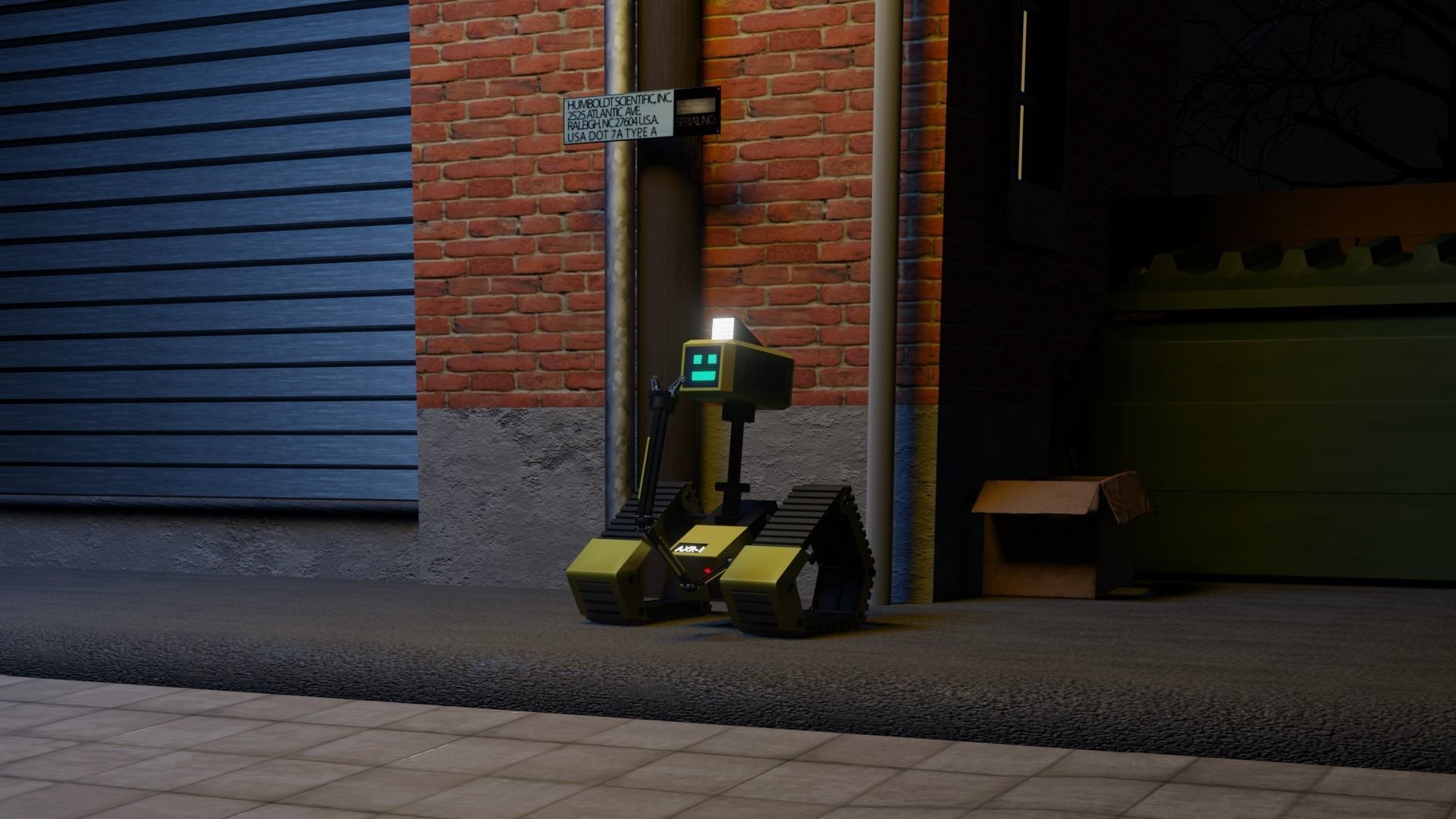 sci-fi ROBOT 3D model_1