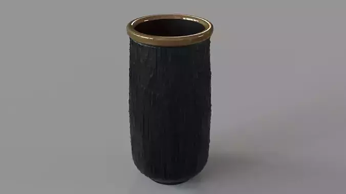 Rolled Banded Container Brass