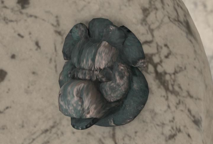 roman fountain Low-poly 3D model_24