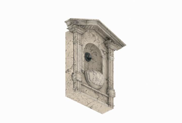 roman fountain Low-poly 3D model_22