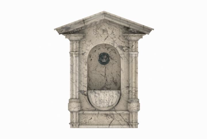 roman fountain Low-poly 3D model_6