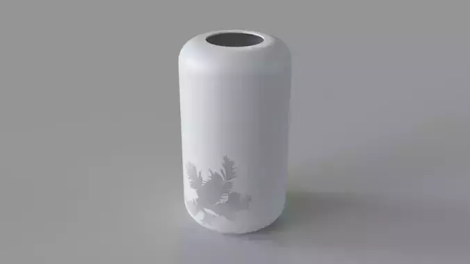 Azraa Vase Lg White 3D model