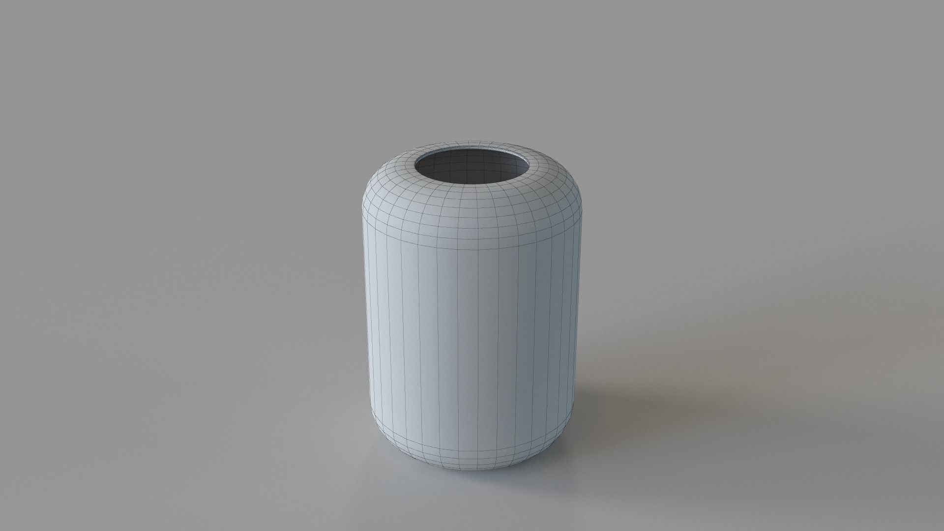 Azraa Vase Sm White 3D model_1