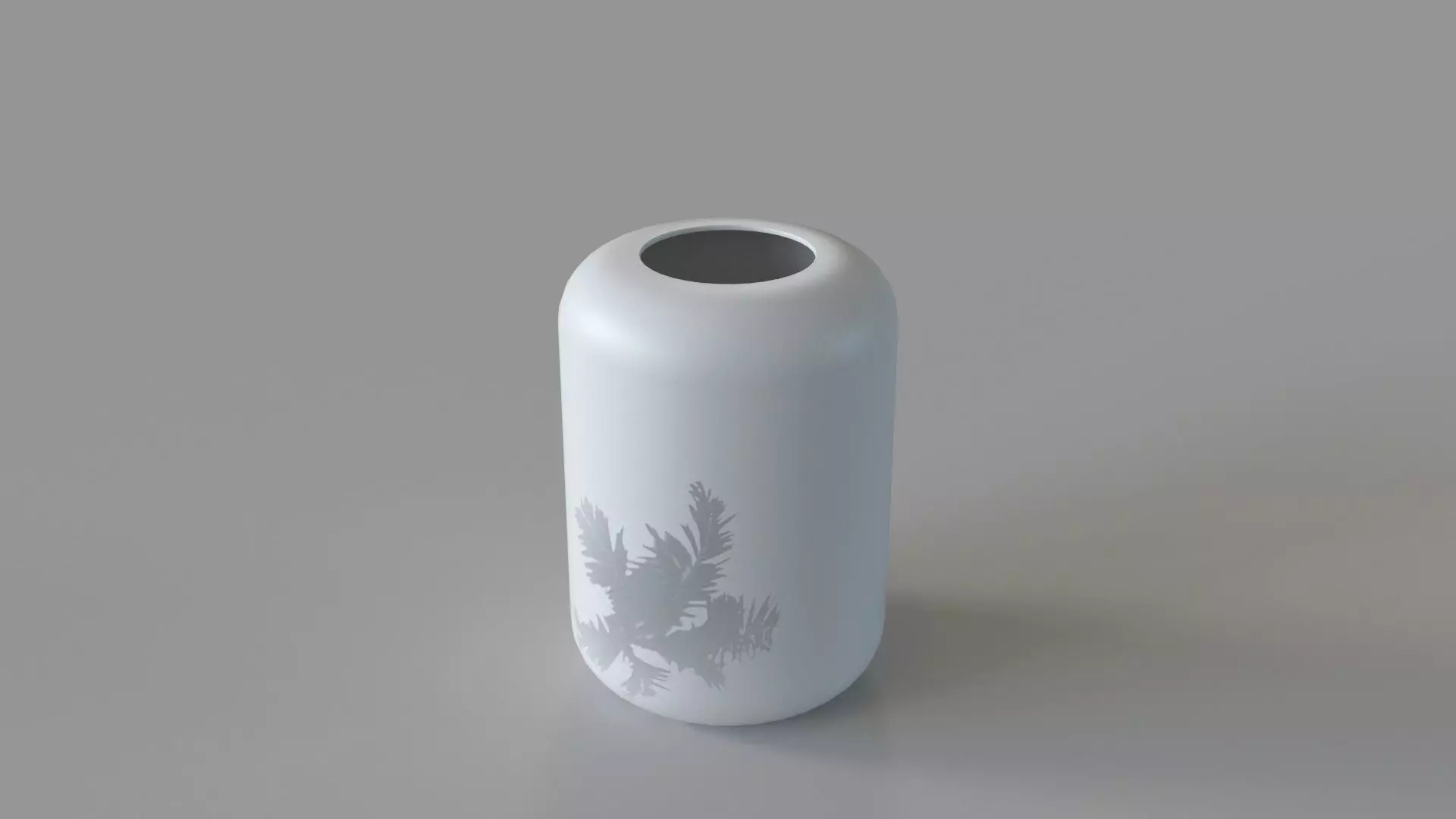 Azraa Vase Sm White 3D model_0