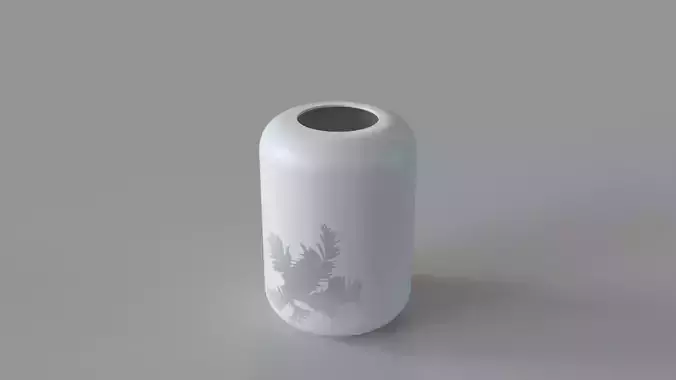 Azraa Vase Sm White 3D model