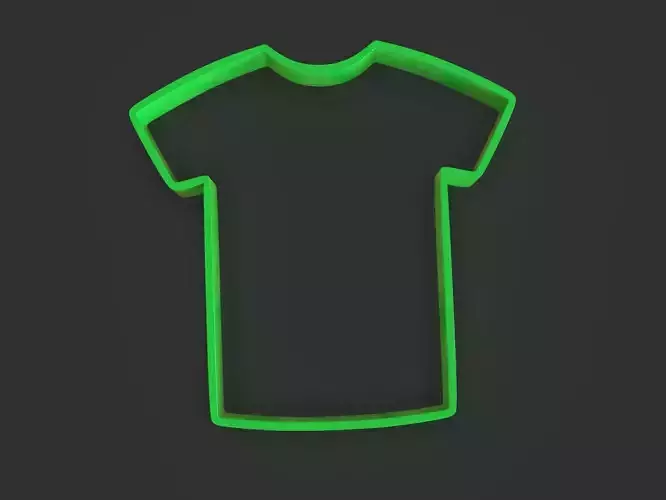Cookie Cutter Shirt 3D print model