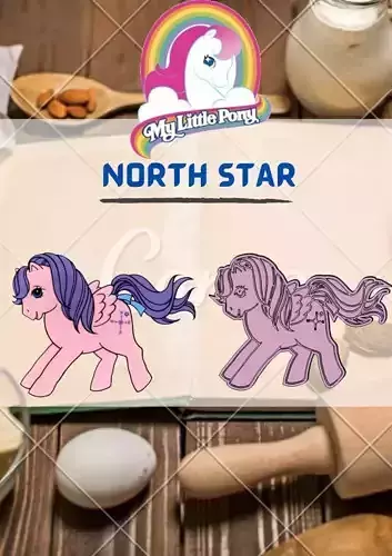 Amazing My Little Pony Character North Star Cookie Cutter Stamp
