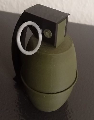 grenade printable  3D print model
