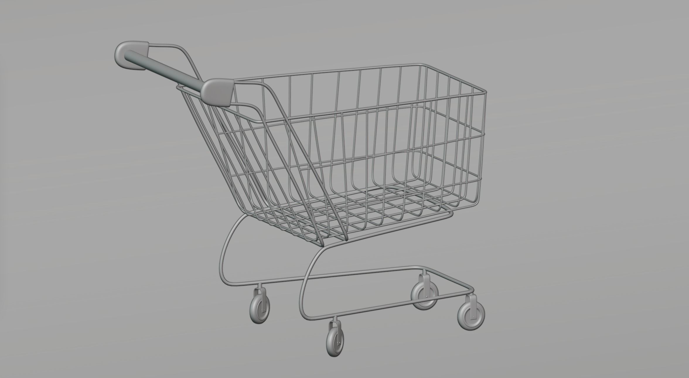 Cart shop 3D model_4
