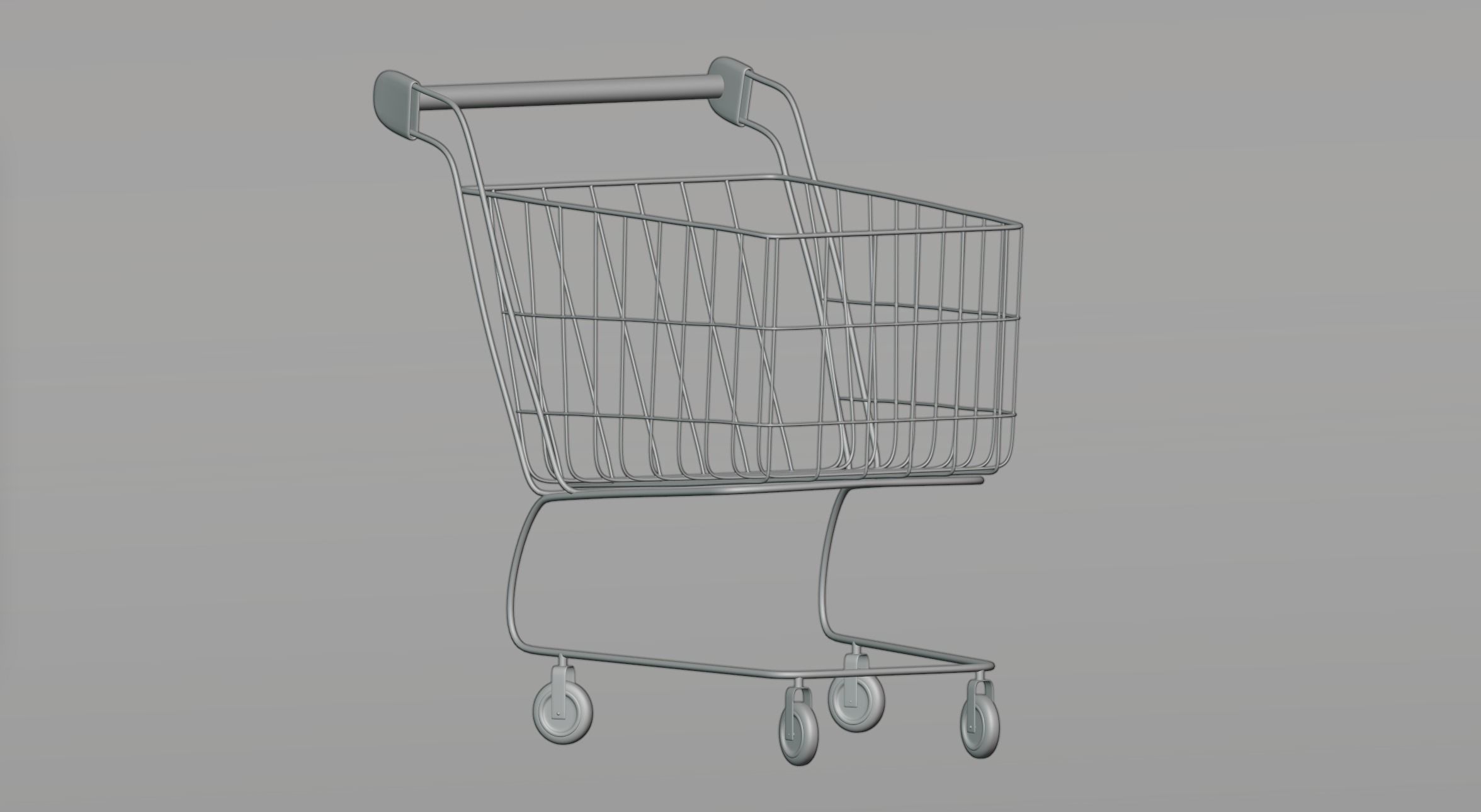 Cart shop 3D model_3