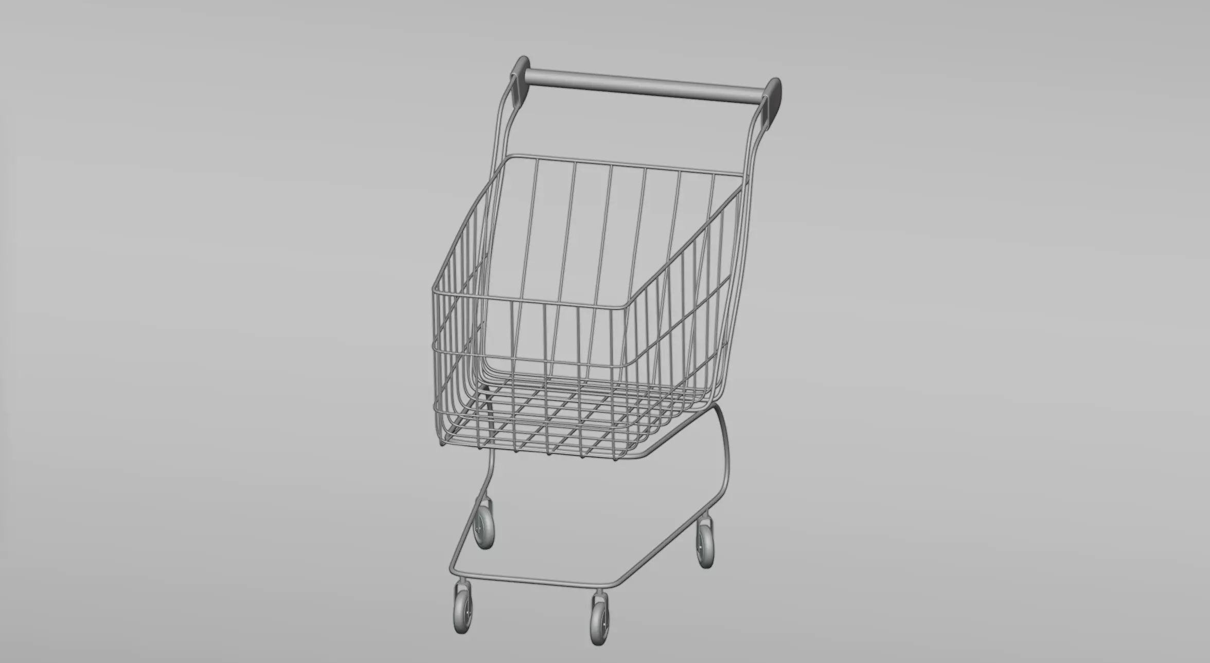Cart shop 3D model_0