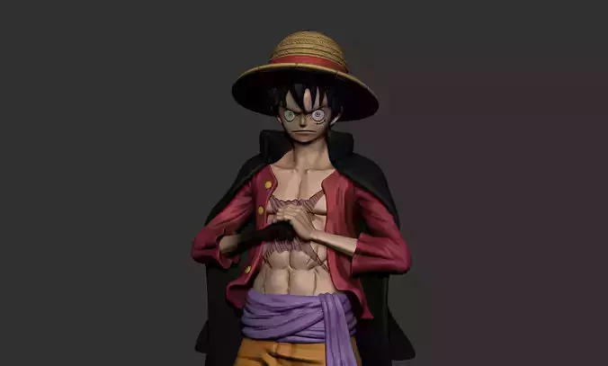 MONKEY D LUFFY ONIGASHIMA VERSION 3D print model