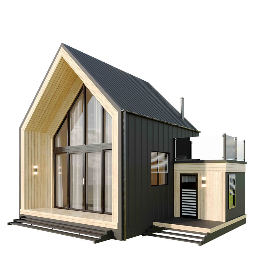 kolleksiya modren house N3 Low-poly 3D model_5